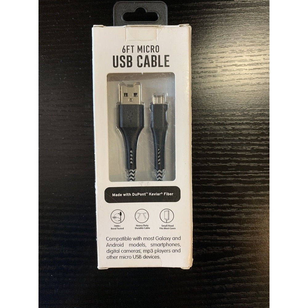 6 FT MICRO USB Charging  Cable Cord for Samsung/Android